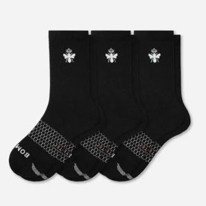 3-Pack of Bombas Men's Black Socks